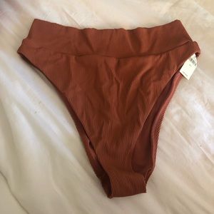 Aerie high cut cheeky bikini bottom